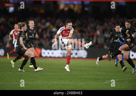 MELBOURNE, AUSTRALIEN. 24. Mai 2024. Im Bild: Caitlin Foord of Arsenal während der Global Football Week Freundschaft zwischen dem englischen Verein Arsenal WFC und den australischen ALeague Allstars im Marvel Stadium in Melbourne, Australien. Quelle: Karl Phillipson/Alamy Live News Stockfoto