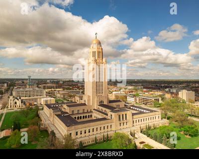 Lincoln, Nebraska, USA, Stadtbild im Kapitolgebäude. Stockfoto