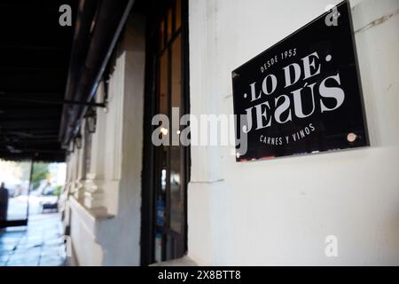 Lo de Jesus Steakhouse Restaurant Parrilla bodegon in Palermo Soho, Buenos Aires, Argentinien. Stockfoto