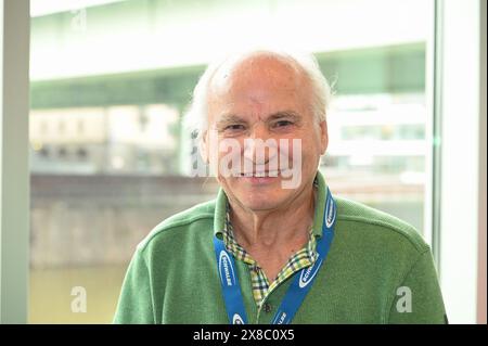 Köln, Deutschland. Mai 2024. Artur Tabat, langjähriger Organisator von rund um Köln bei der Pressekonferenz des Radsportklassikers rund um Köln, die dieses Jahr zum 106. Mal stattfindet. Quelle: Horst Galuschka/dpa/Alamy Live News Stockfoto