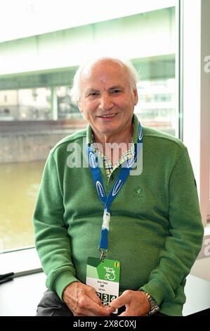 Köln, Deutschland. Mai 2024. Artur Tabat, langjähriger Organisator von rund um Köln bei der Pressekonferenz des Radsportklassikers rund um Köln, die dieses Jahr zum 106. Mal stattfindet. Quelle: Horst Galuschka/dpa/Alamy Live News Stockfoto