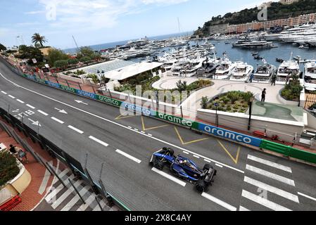 Monaco, Monte Carlo. Mai 2024. Logan Sargeant (USA) Williams Racing FW46. 24.05.2024. Formel-1-Weltmeisterschaft, Rd 8, Grand Prix Von Monaco, Monte Carlo, Monaco, Übungstag. Das Foto sollte lauten: XPB/Alamy Live News. Stockfoto