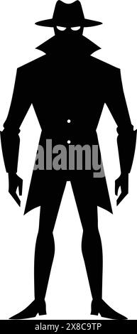 Unsichtbarer Mann Silhouette Leere Menschliche Figur Umriss Stock Vektor