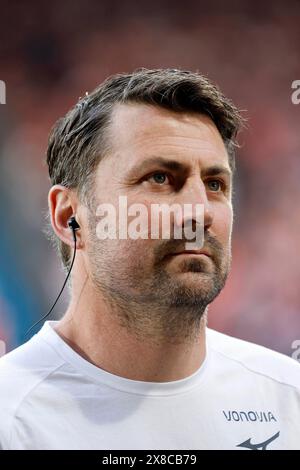 Bochum, Deutschland, 1. Fußball - BL, Abstieg, Hinspiel VFL Bochum : Fortuna Düsseldorf 0-3 am 23 05. 2024 im Vonovia Ruhrstadion in Bochum Trainer Heiko BUTSCHER (VFL) Foto: Norbert Schmidt, Düsseldorf Stockfoto