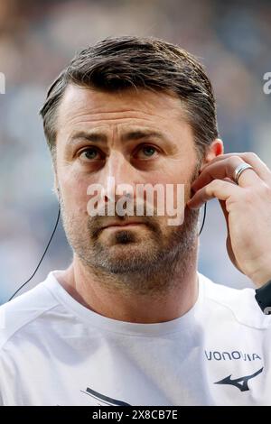 Bochum, Deutschland, 1. Fußball - BL, Abstieg, Hinspiel VFL Bochum : Fortuna Düsseldorf 0-3 am 23 05. 2024 im Vonovia Ruhrstadion in Bochum Trainer Heiko BUTSCHER (VFL) Foto: Norbert Schmidt, Düsseldorf Stockfoto