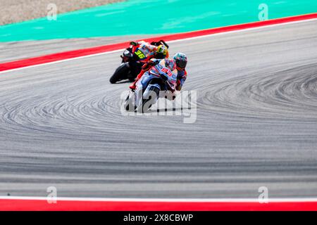 Circuit de Barcelona, Barcelona, Katalonien, Spanien. Mai 2024. 2024 MotoGP des Catalunya Practice Day; Marc Marquez und Joan mir während des Trainings 1 beim Catalunya MotoGP Credit: Action Plus Sports/Alamy Live News Stockfoto