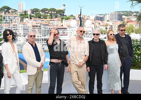 Sandrine Holt, Martin Katz, Guy Pearce, Vincent Cassel, David Cronenberg, Diane Kruger (in Jason Wu), SaidBen Saidd Photocall des Films „die Grabtuschen“ 77. Cannes Film Festival 21. Mai 2024 Credit:Jacky Godard/Photo12 Stockfoto