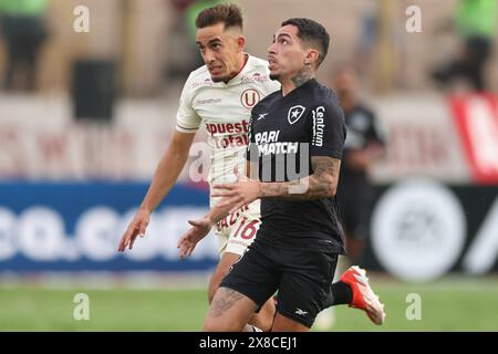 Lima, Peru. Mai 2024. Hugo of Botafogo spielte während des CONMEBOL Libertadores Cup am 17. Mai 2024 im Monumental Stadium in Lima, Peru. (Foto: Miguel Marrufo/PRESSINPHOTO) Credit: PRESSINPHOTO SPORTS AGENCY/Alamy Live News Stockfoto