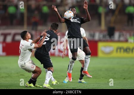 Lima, Peru. Mai 2024. Luiz Henrique von Botafogo spielte während des CONMEBOL Libertadores Cup am 17. Mai 2024 im Monumental Stadium in Lima, Peru. (Foto: Miguel Marrufo/PRESSINPHOTO) Credit: PRESSINPHOTO SPORTS AGENCY/Alamy Live News Stockfoto