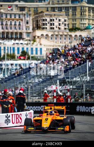 09 DUNNE Alex (irl), MP Motorsport, Dallara F3 2019, Action während der 4. Runde der FIA Formel-3-Meisterschaft 2024 vom 23. Bis 26. Mai 2024 auf dem Circuit de Monaco, in Monaco - Foto Paul Vaicle / DPPI Stockfoto