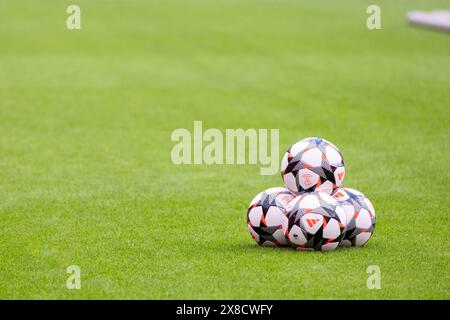 Bilbao, Spanien. Mai 2024. Bilbao, Spanien, 24. Mai 2024: Das MD-1-Finale der UEFA Women's Champions League einen Tag vor dem Fußballspiel zwischen dem FC Barcelona und Olympique Lyonnais im Estadio de San Mames in Bilbao, Spanien. (Pauline FIGUET/SPP) Credit: SPP Sport Press Photo. /Alamy Live News Stockfoto