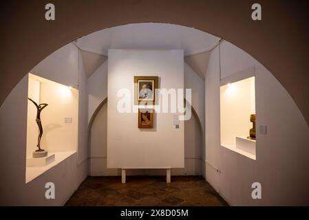 Nationalmuseum für guatemaltekische Kunst, Hauptmann-Generalpalast oder Palacio de los Capitanes Generales, ursprünglich im 18. Jahrhundert in Antigua, Guatemala erbaut Stockfoto