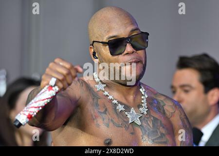 Flo Rida tritt in der Fox and Friends All American Concert Series am 24. Mai 2024 in New York auf. Stockfoto