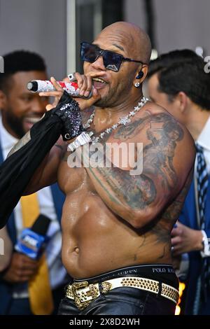 Flo Rida tritt in der Fox and Friends All American Concert Series am 24. Mai 2024 in New York auf. Stockfoto