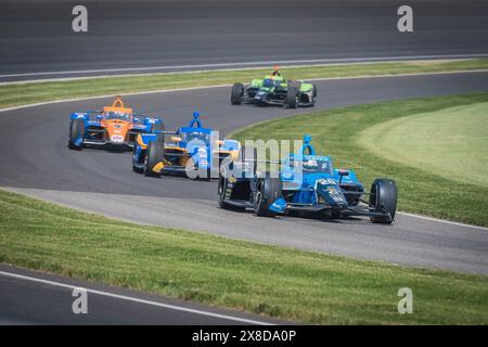 Speedway, in, USA. Mai 2024. ED CARPENTER (20) aus Indianapolis, Indiana, trainiert für den 108. Lauf des Indianapolis 500 auf dem Indianapolis Motor Speedway in Speedway, IN. (Kreditbild: © Walter G. Arce Sr./ASP via ZUMA Press Wire) NUR REDAKTIONELLE VERWENDUNG! Nicht für kommerzielle ZWECKE! Stockfoto