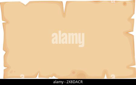 Alte Pergamentrolle und alte Papiermanuskripte. Fantasy-Schatzkarte, Diplom und Brief. Historischer Vintage-Scroll-Vektor. Papyrus für Stock Vektor