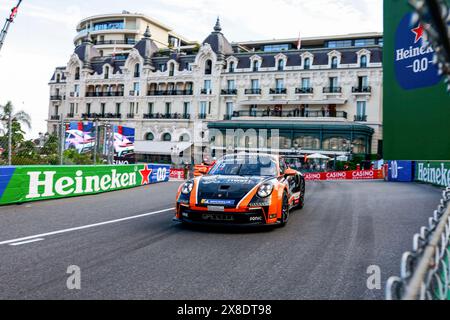 Monte-Carlo, Monaco. Mai 2024. #24 Kas Haverkort (NL, Uniserver von Team GP Elite), Porsche Mobil 1 Supercup auf dem Circuit de Monaco am 24. Mai 2024 in Monte-Carlo, Monaco. (Foto von HOCH ZWEI) Credit: dpa/Alamy Live News Stockfoto