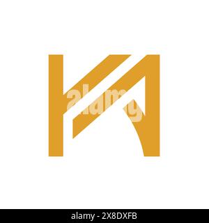 Symbole des Anfangsbuchstabens KA oder AK, Vector Illustrations Design Stock Vektor