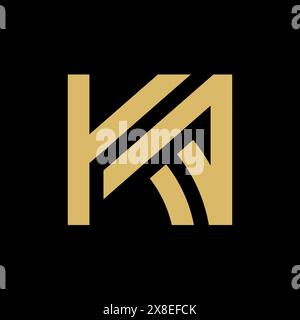 Initial Letter KA Logo, Vektor Illustration Design Stock Vektor