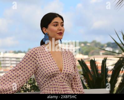 Cannes, Frankreich. Mai 2024. Niousha Akhshi beim Filmfotobesuch der Heiligen Feige beim 77. Filmfestival von Cannes. Quelle: Doreen Kennedy/Alamy Live News. Stockfoto