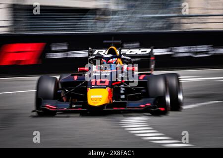 10 GOETHE Oliver (ger), Campos Racing, Dallara F3 2019, Action während der 4. Runde der FIA Formel-3-Meisterschaft 2024 vom 23. Bis 26. Mai 2024 auf dem Circuit de Monaco, in Monaco - Foto Paul Vaicle / DPPI Stockfoto