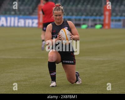 London, Großbritannien. Mai 2024. London, England, 25. Mai 2024: Beth Blacklock (12 Saracens) vor dem Spiel der Allianz Premiership Womens Rugby (PWR) zwischen Saracens und Gloucester-Hartpury im StoneX Stadium in London. (Jay Patel/SPP) Credit: SPP Sport Press Photo. /Alamy Live News Stockfoto