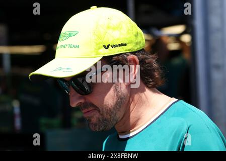 Monaco, Monte Carlo. Mai 2024. Fernando Alonso (ESP) Aston Martin F1 Team. 25.05.2024. Formel-1-Weltmeisterschaft, Rd 8, Grand Prix Von Monaco, Monte Carlo, Monaco, Qualifizierender Tag. Das Foto sollte lauten: XPB/Alamy Live News. Stockfoto