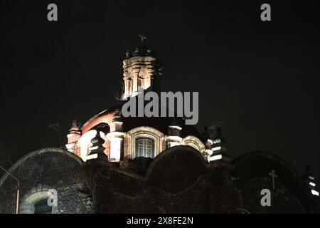 Kirche Santa Veracruz in Mexiko-Stadt Stockfoto