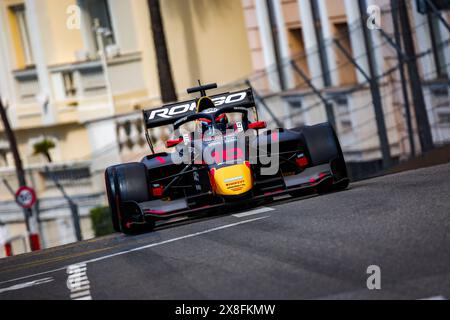 10 GOETHE Oliver (ger), Campos Racing, Dallara F3 2019, Action während der 4. Runde der FIA Formel-3-Meisterschaft 2024 vom 23. Bis 26. Mai 2024 auf dem Circuit de Monaco, in Monaco - Foto Eric Alonso / DPPI Stockfoto