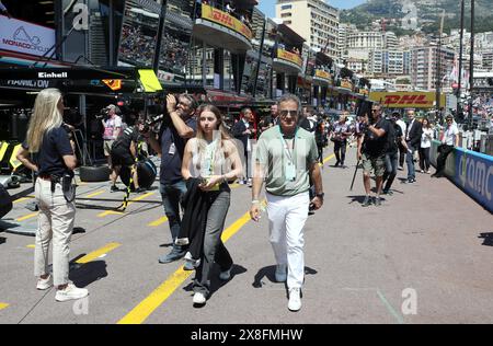 Monaco, Frankreich. Mai 2024. © PHOTOPQR/NICE MATIN/Jean Francois Ottonello ; Monaco ; 25/05/2024 ; 81e Grand Prix de Monaco 2024 - Pitlane - Jean Alesi Credit: MAXPPP/Alamy Live News Stockfoto