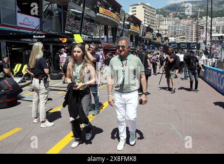 Monaco, Frankreich. Mai 2024. © PHOTOPQR/NICE MATIN/Jean Francois Ottonello ; Monaco ; 25/05/2024 ; 81e Grand Prix de Monaco 2024 - Pitlane - Jean Alesi Credit: MAXPPP/Alamy Live News Stockfoto