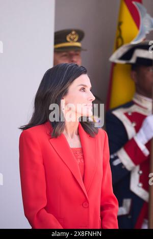 Oviedo, Asturien, Spanien. Mai 2024. Königin Letizia von Spanien nimmt am Tag der Streitkräfte am 25. Mai 2024 in Oviedo, Spanien Teil (Foto: © Jack Abuin/ZUMA Press Wire) NUR ZUR REDAKTIONELLEN VERWENDUNG! Nicht für kommerzielle ZWECKE! Stockfoto