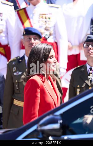 Oviedo, Asturien, Spanien. Mai 2024. Königin Letizia von Spanien nimmt am Tag der Streitkräfte am 25. Mai 2024 in Oviedo, Spanien Teil (Foto: © Jack Abuin/ZUMA Press Wire) NUR ZUR REDAKTIONELLEN VERWENDUNG! Nicht für kommerzielle ZWECKE! Stockfoto