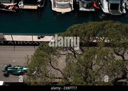 Monte Carlo, Monaco. Mai 2024. Foto von Thomas Maheux/SWpix.com - 25/05/2024 - Formel 1 - Monaco Grand Prix 2024 - Monte Carlo, Monaco - Freies Training Aston Martin Credit: SWpix/Alamy Live News Stockfoto