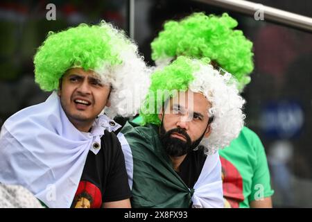 Pakistan Fans beim Spiel der Vitality T20 International Series England gegen Pakistan in Edgbaston, Birmingham, Großbritannien. Mai 2024. (Foto: Craig Thomas/News Images) in Birmingham, Großbritannien am 25.05.2024. (Foto: Craig Thomas/News Images/SIPA USA) Credit: SIPA USA/Alamy Live News Stockfoto