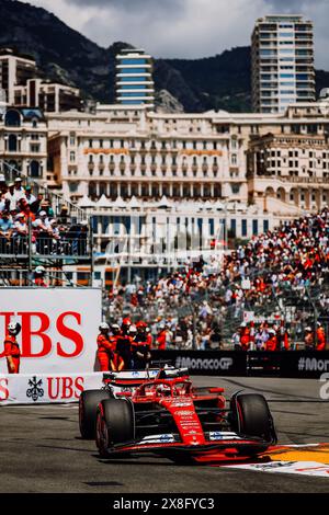 © SPORTPIXPRESS/MAXPPP, Monaco. Mai 2024. FORMEL 1 GRAND PRIX DE MONACO leclerc (charles) - (ferrari) in Aktion während des freien Trainings 3 Credit: MAXPPP/Alamy Live News Stockfoto