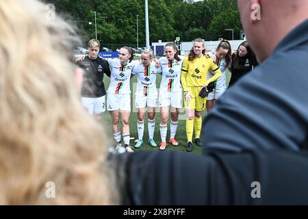 Oud Heverlee, Belgien. Mai 2024. Marie Detruyer (8) von OHL, fotografiert nach einem Frauenfußballspiel zwischen Oud Heverlee Leuven und AA Gent Ladies am 10. Und letzten Spieltag der Play-offs in der Saison 2023 - 2024 der Belgischen Lotto Womens Super League am Samstag, den 25. Mai 2024 in Oud Heverlee, Belgien . Quelle: Sportpix/Alamy Live News Stockfoto