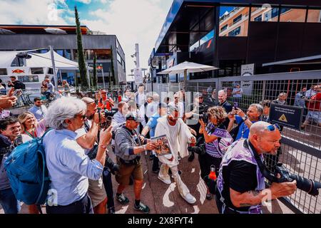 © SPORTPIXPRESS/MAXPPP, Monaco. Mai 2024. FORMEL 1 GRAND PRIX DE MONACO die Ankunft von hamilton (lewis) - (mercedes amg petronas) auf der Rennstrecke Credit: MAXPPP/Alamy Live News Stockfoto