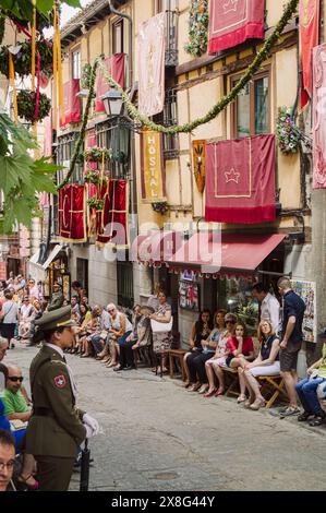 Toledo, Spanien, 19. Juni 2014: Festliche Pracht an Fronleichnam Stockfoto