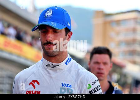 Monaco, Monte Carlo. Mai 2024. Daniel Ricciardo (aus) RB. 25.05.2024. Formel-1-Weltmeisterschaft, Rd 8, Grand Prix Von Monaco, Monte Carlo, Monaco, Qualifizierender Tag. Das Foto sollte lauten: XPB/Alamy Live News. Stockfoto