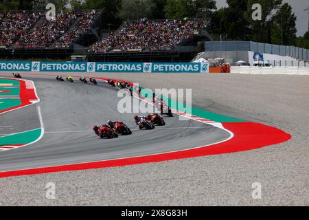 Circuit de Barcelona, Barcelona, Katalonien, Spanien. Mai 2024. 2024 MotoGP des Catalunya Qualifying Day; Start des Sprintrennens beim Catalunya MotoGP Credit: Action Plus Sports/Alamy Live News Stockfoto