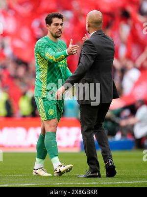 Nach dem Finale des Emirates FA Cup im Wembley Stadium, London. Bilddatum: Samstag, 25. Mai 2024. Stockfoto