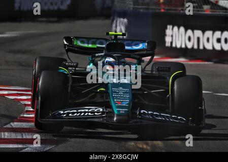 Monte Carlo, Monaco. Mai 2024. Fernando Alonso (ESP) Aston Martin F1 Team AMR24. Formel-1-Weltmeisterschaft, Rd 8, großer Preis von Monaco, Samstag, 25. Mai 2024. Monte Carlo, Monaco. Quelle: James Moy/Alamy Live News Stockfoto