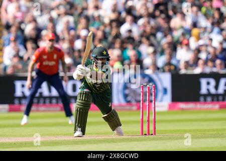 Edgbaston, Birmingham, Großbritannien. Mai 2024. 2. Mens Vitality T20 Cricket International, England gegen Pakistan; Fakhar Zaman aus Pakistan in Batting Action Credit: Action Plus Sports/Alamy Live News Stockfoto