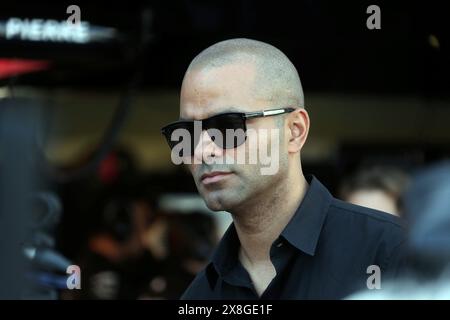 Monaco, Frankreich. Mai 2024. © PHOTOPQR/NICE MATIN/Jean Francois Ottonello ; Monaco ; 25/05/2024 ; 81e Grand Prix de Monaco 2024 - Formule 1 - Pitlane - Tony Parker Monaco GP Mai 2024 Credit: MAXPPP/Alamy Live News Stockfoto