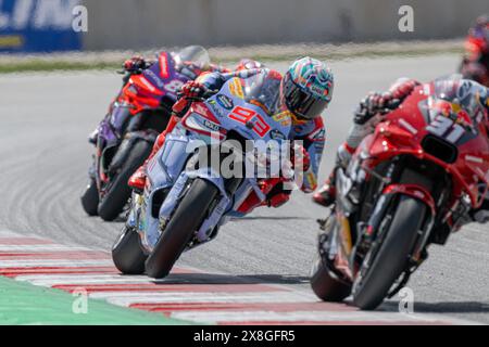 Barcelona, Esp. Mai 2024. Barcelona, Spanien. Circuit de Barcelona Catalunya. Am 25. Mai 2024 RENNSPRINT. Moto GP während der MotoGP Gran Premi Monster Energy de Catalunya. MotoGP SPRINT 24.-25. Mai 2024 auf dem Circuit de Barcelona-Catalunya in Barcelona, Spanien. Quelle: Rosdemora/Alamy Live News Stockfoto