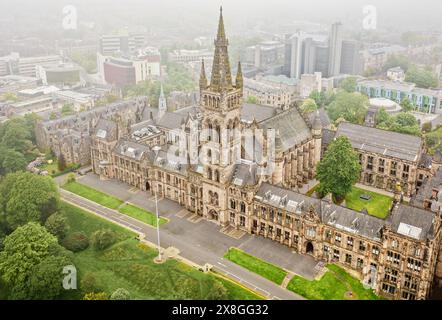 Die Universität Glasgow von oben betrachtet Stockfoto