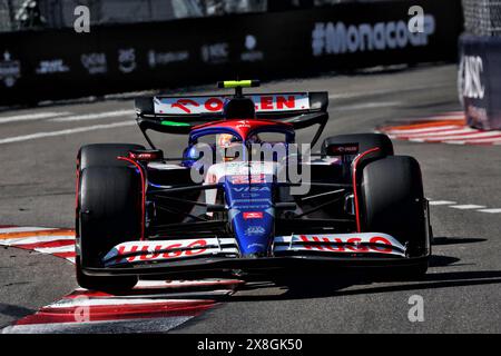 Monte Carlo, Monaco. Mai 2024. Yuki Tsunoda (JPN) RB VCARB 01. Formel-1-Weltmeisterschaft, Rd 8, großer Preis von Monaco, Samstag, 25. Mai 2024. Monte Carlo, Monaco. Quelle: James Moy/Alamy Live News Stockfoto