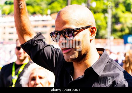 Imola, Imola, Italien. Mai 2024. Der ehemalige französische NBA-Spieler Tony Parker wird während des Formel 1 Grand Prix von Monaco in der Boxengasse gesehen (Foto: © Luca Martini/ZUMA Press Wire). Nicht für kommerzielle ZWECKE! Stockfoto