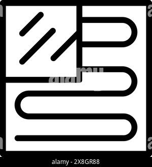 Schwarz-weißes Z-Logo mit modernem abstrakten Touch, geeignet für Branding Stock Vektor